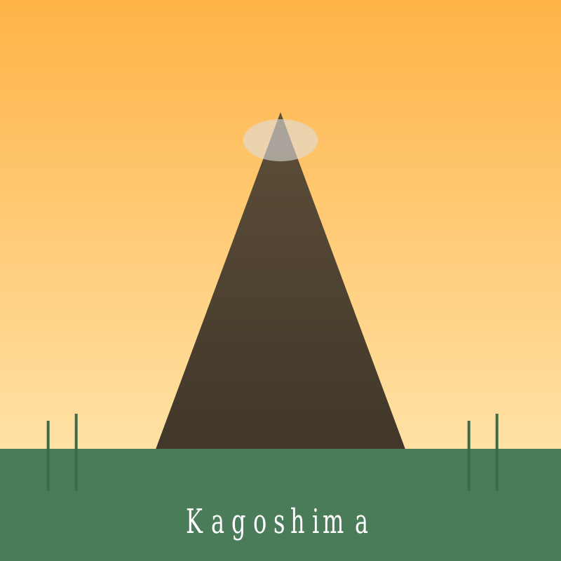 Kagoshima tea fields